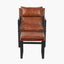 Nico Vintage Brown Leather Chair and Footstool