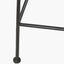 Black Rattan Core and Black Metal Bar Stool