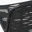 Black Rattan Core and Black Metal Bar Stool