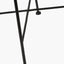 Black Rattan Core and Black Metal Dining Chair
