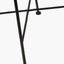 Natural Rattan Core and Black Metal Dining Chair