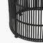 Black Rattan Core Stool