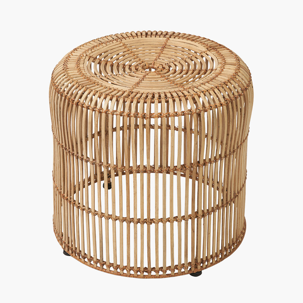 Natural Rattan Core Stool