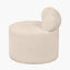 Assisi Taupe Teddy Fabric Modern Occasional Chair