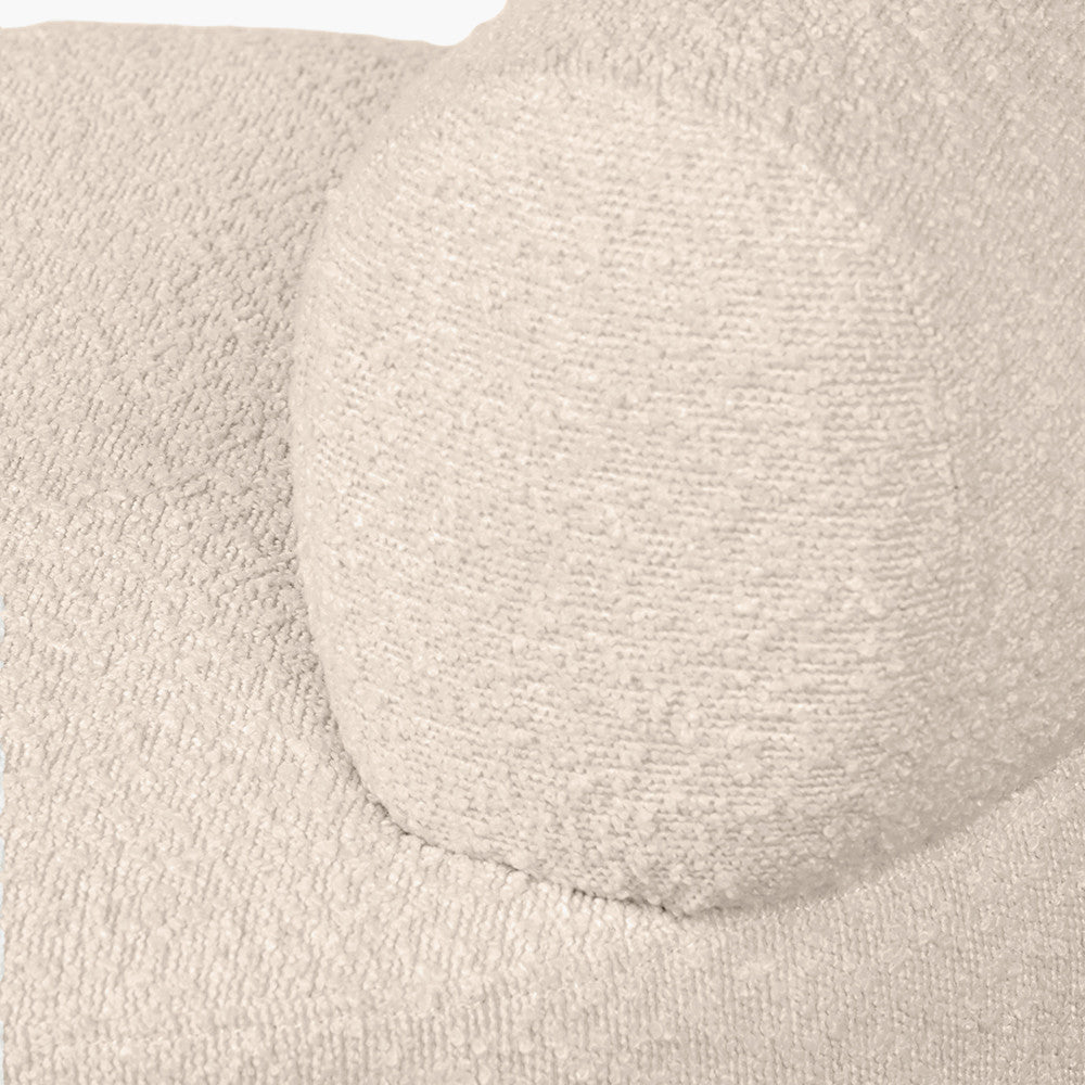 Assisi Taupe Teddy Fabric Modern Occasional Chair