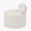 Assisi White Boucle Fabric Modern Occasional Chair