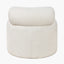 Assisi White Boucle Fabric Modern Occasional Chair