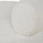 Assisi White Boucle Fabric Modern Occasional Chair
