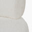 Assisi White Boucle Fabric Modern Occasional Chair