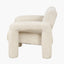 Ravello White Textured Fabric Armed Chair