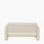Ravello White Textured Fabric Armed Sofa