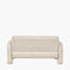 Ravello White Textured Fabric Armed Sofa