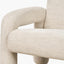 Ravello White Textured Fabric Armed Sofa