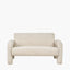 Ravello White Textured Fabric Armed Sofa