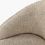 Kelsby Mocha Textured Marl Chenille and Black Metal Tub Dining Chair