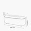 Carin Light Grey Chenille Ottoman