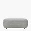 Carin Light Grey Chenille Ottoman