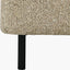 Else Mocha Textured Marl Chenille and Black Metal Buttoned Storage Ottoman