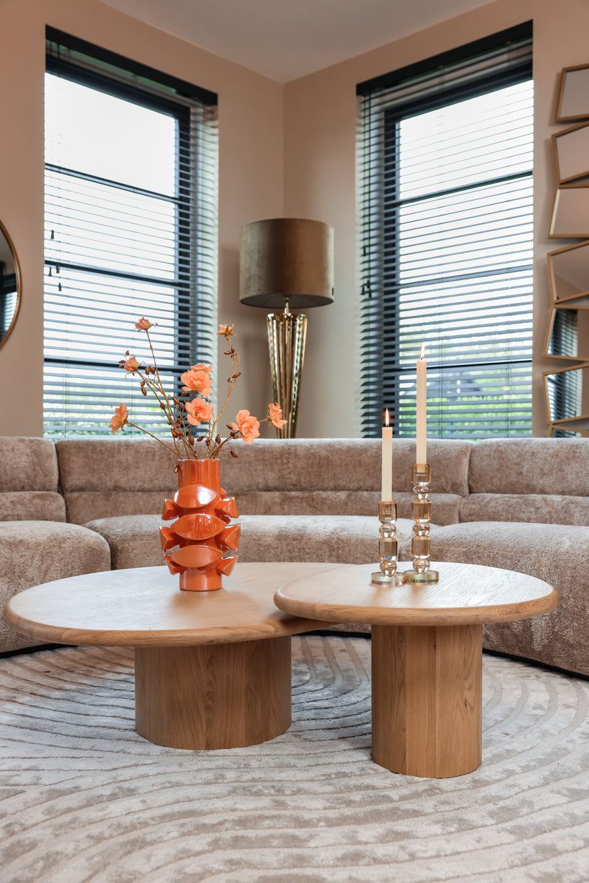 Candle holder Meral brown large