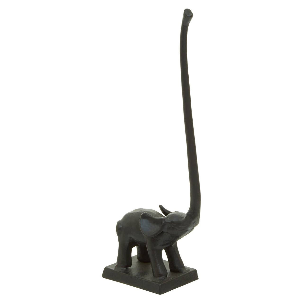 Fauna Black Finish Elephant Toiler Roll Holder