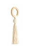 Ornament 14x62 cm YAVIZA cream+raffia natural