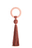 Ornament 14x62 cm YAVIZA terra+raffia light pink