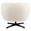Lounge chair Estelle beige blockweave swivel