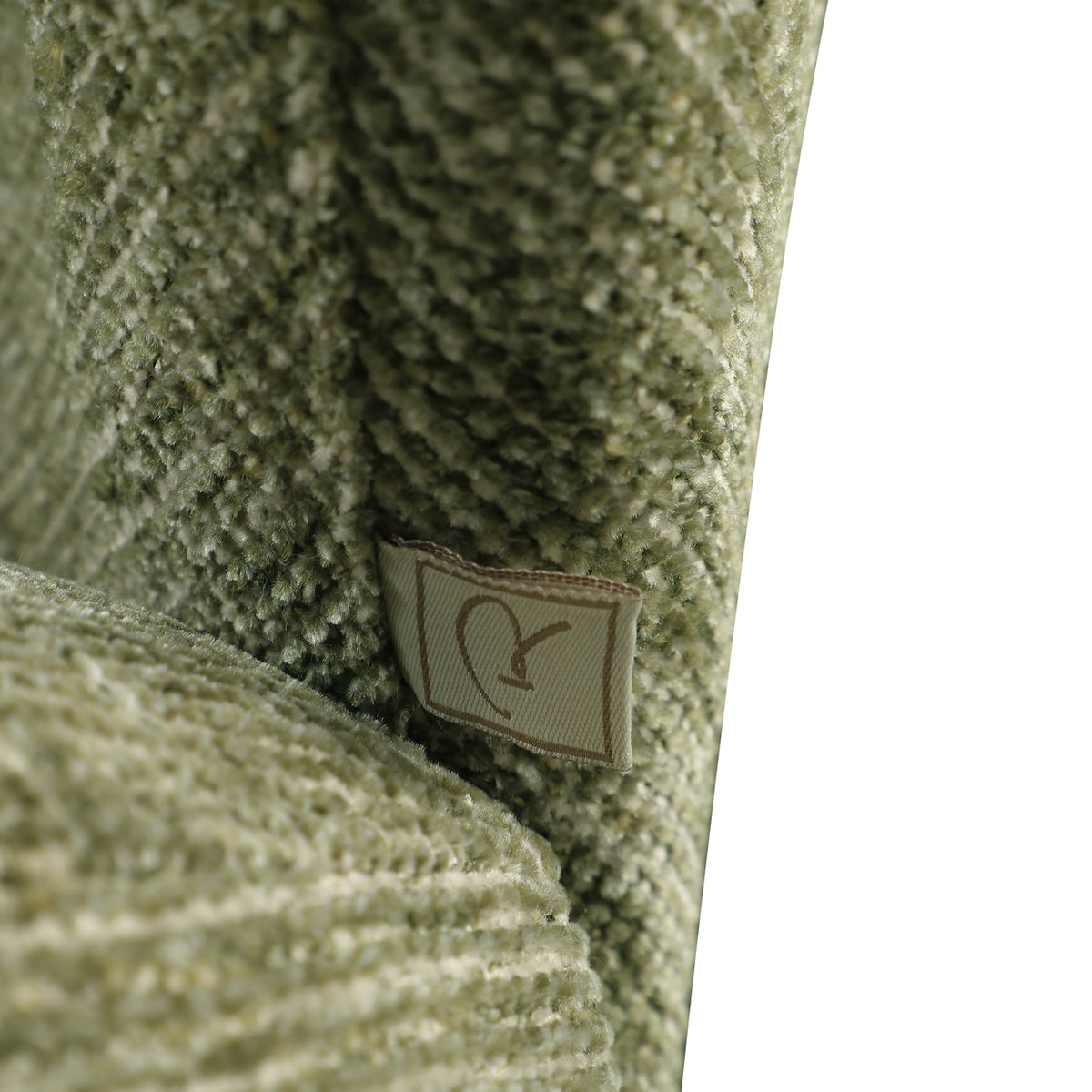 Bar stool Amely pistache softweave swivel
