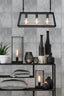 Lamp base 20x47,5 cm MONTANA matt black with LED