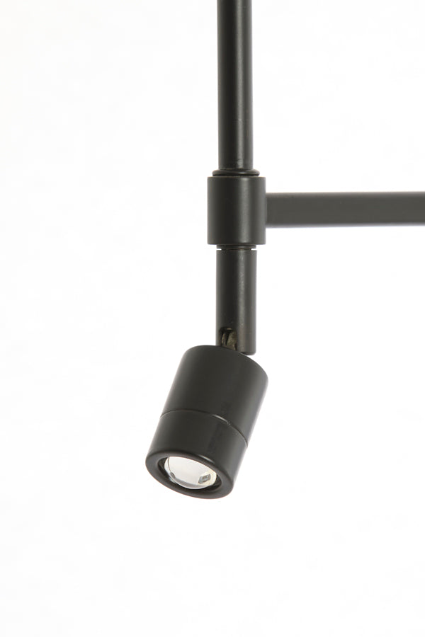 Floor lamp 25x140 cm MONTANA matt black with LED