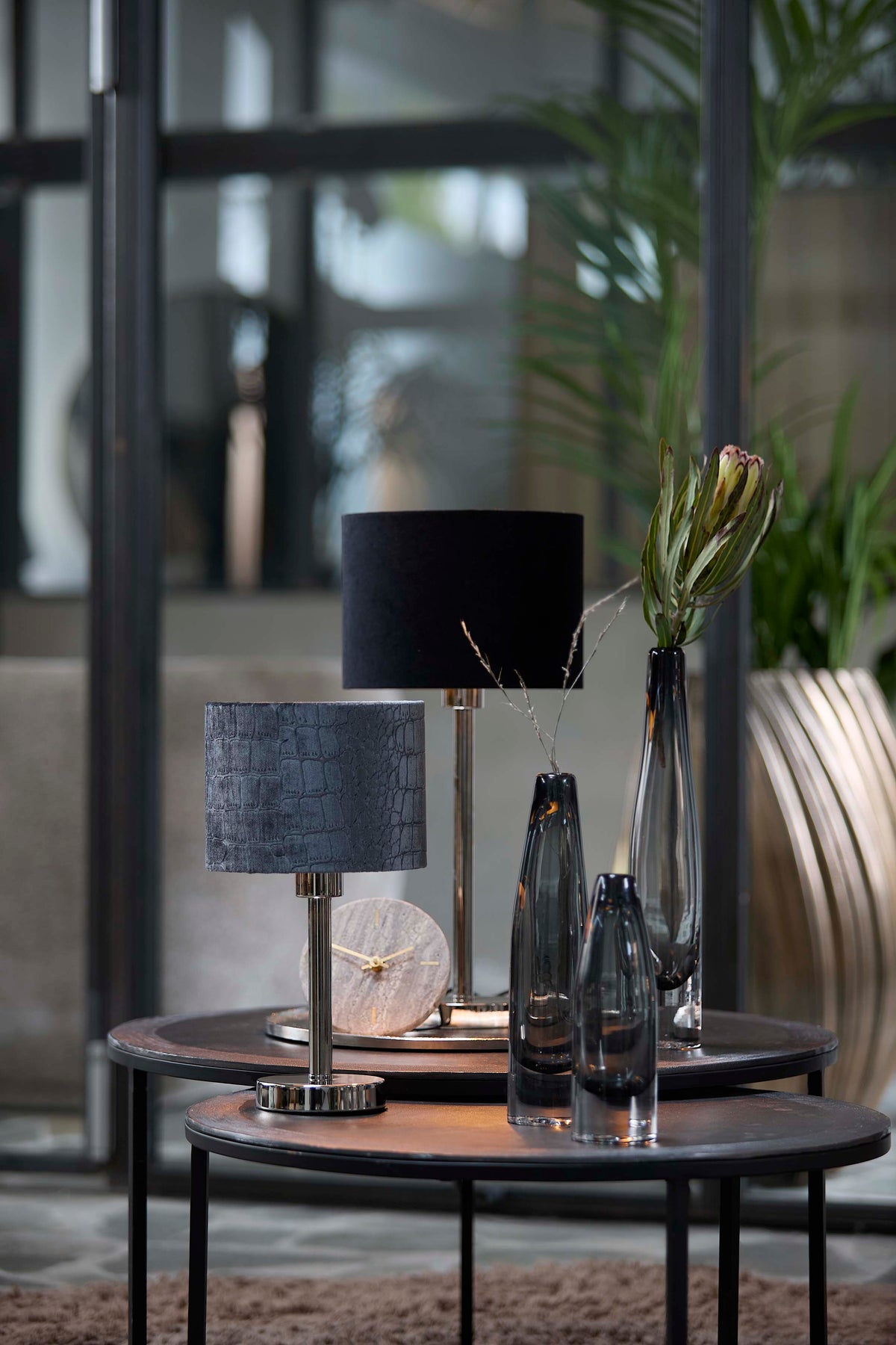Lamp base 14x39,5 cm WASHINGTON nickel