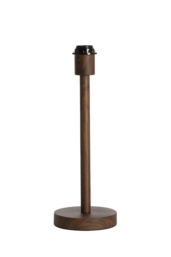Lamp base 14x39,5 cm WASHINGTON wood print dark brown