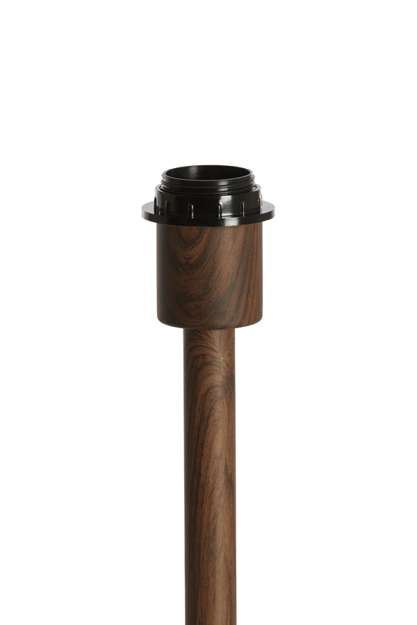 Lamp base 14x39,5 cm WASHINGTON wood print dark brown