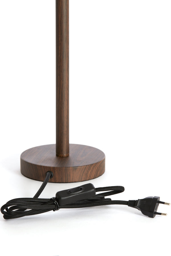 Lamp base 14x39,5 cm WASHINGTON wood print dark brown