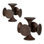 Balanced Harmony Dark Wooden Sculptures, Set of 2
