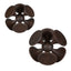 Balanced Harmony Dark Wooden Sculptures, Set of 2