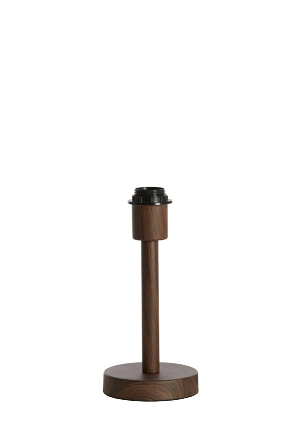 Lamp base 12x26 cm WASHINGTON wood print dark brown