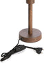Lamp base 12x26 cm WASHINGTON wood print dark brown