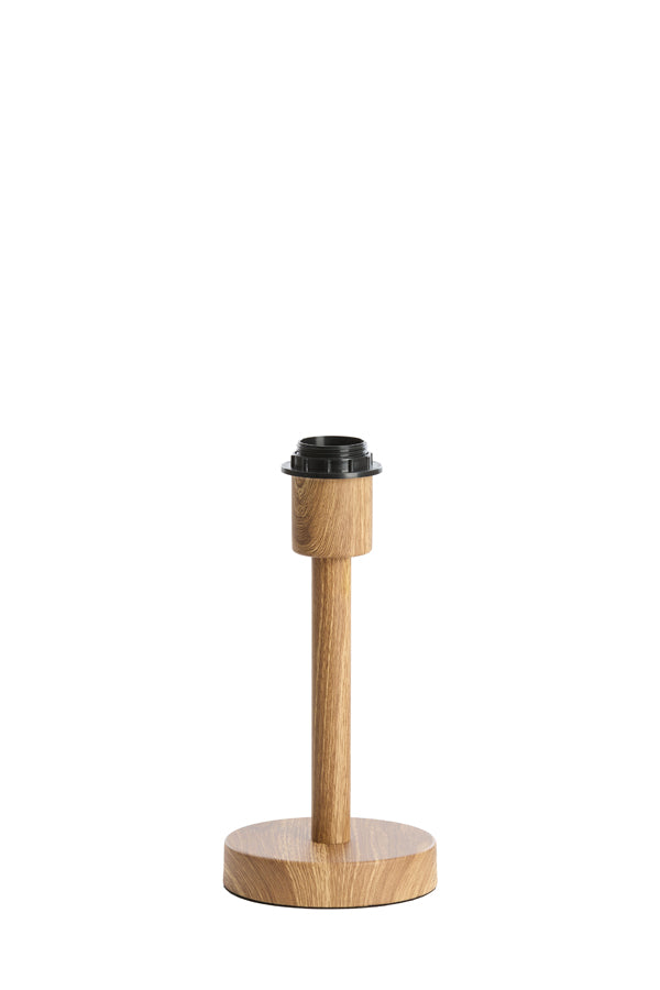 Lamp base 12x26 cm WASHINGTON wood print natural