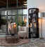Floor lamp 25x148,5 cm WASHINGTON wood print dark brown
