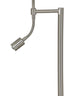 Floor lamp 25x138 cm CALGARY nickel satin+LED flex