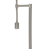 Floor lamp 25x138 cm CALGARY nickel satin+LED flex