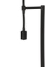 Floor lamp 25x138 cm CALGARY matt black with LED