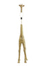 Floor lamp 44x33,5x184 cm GIRAFFE antique bronze