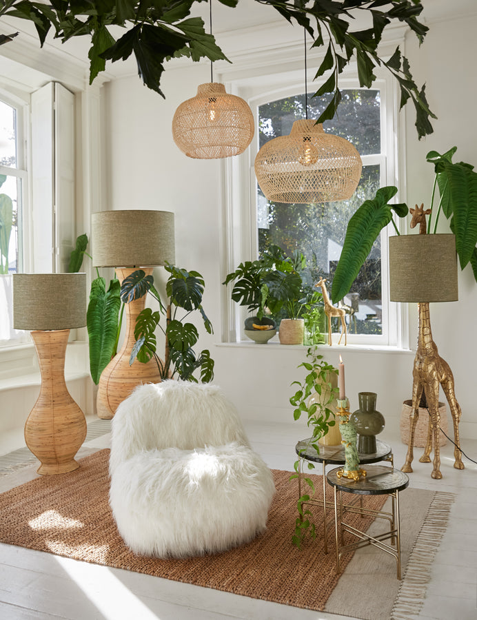 Floor lamp 44x33,5x184 cm GIRAFFE antique bronze