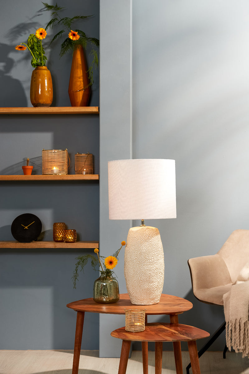 Lamp base 30,5x51,5 cm KYARA ceramics cream