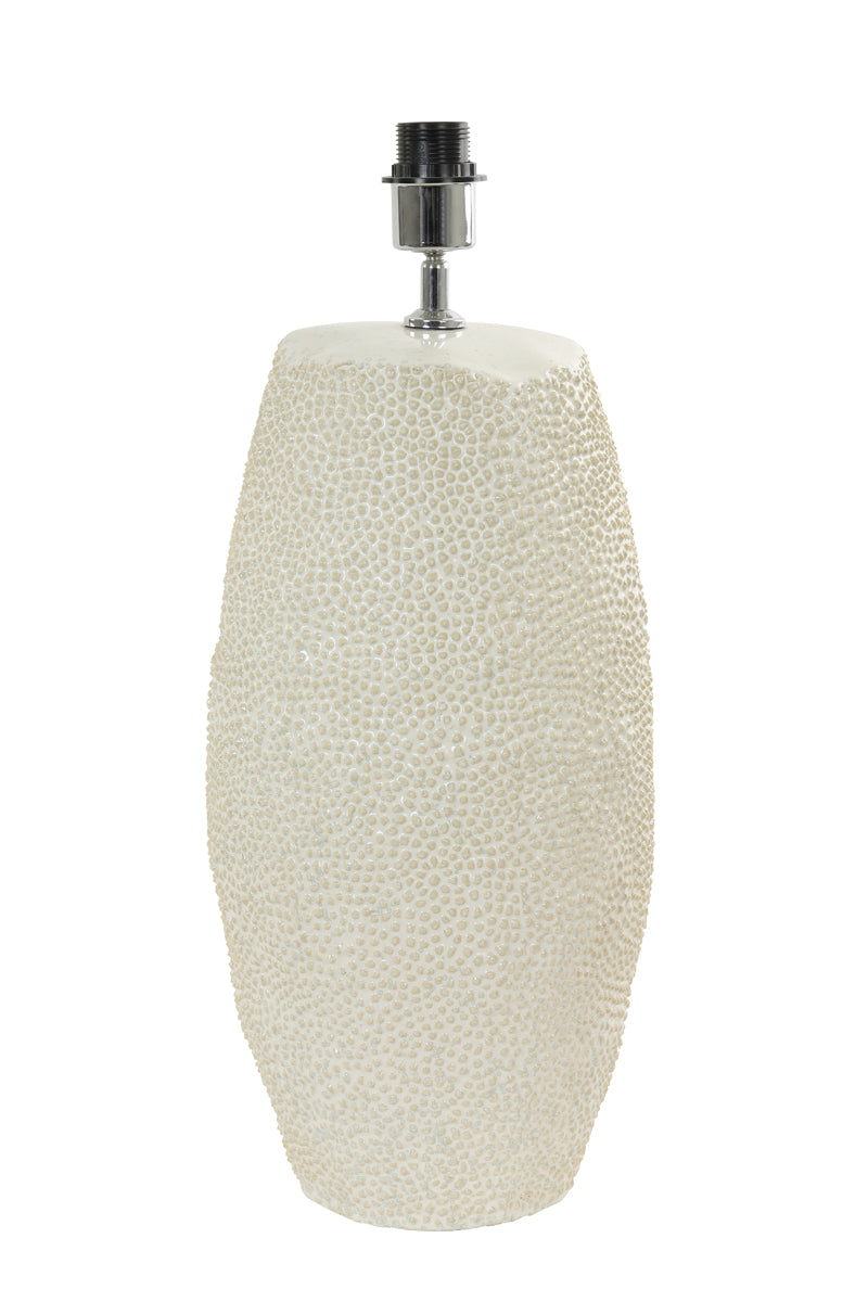 Lamp base 34,5x59 cm KYARA ceramics cream