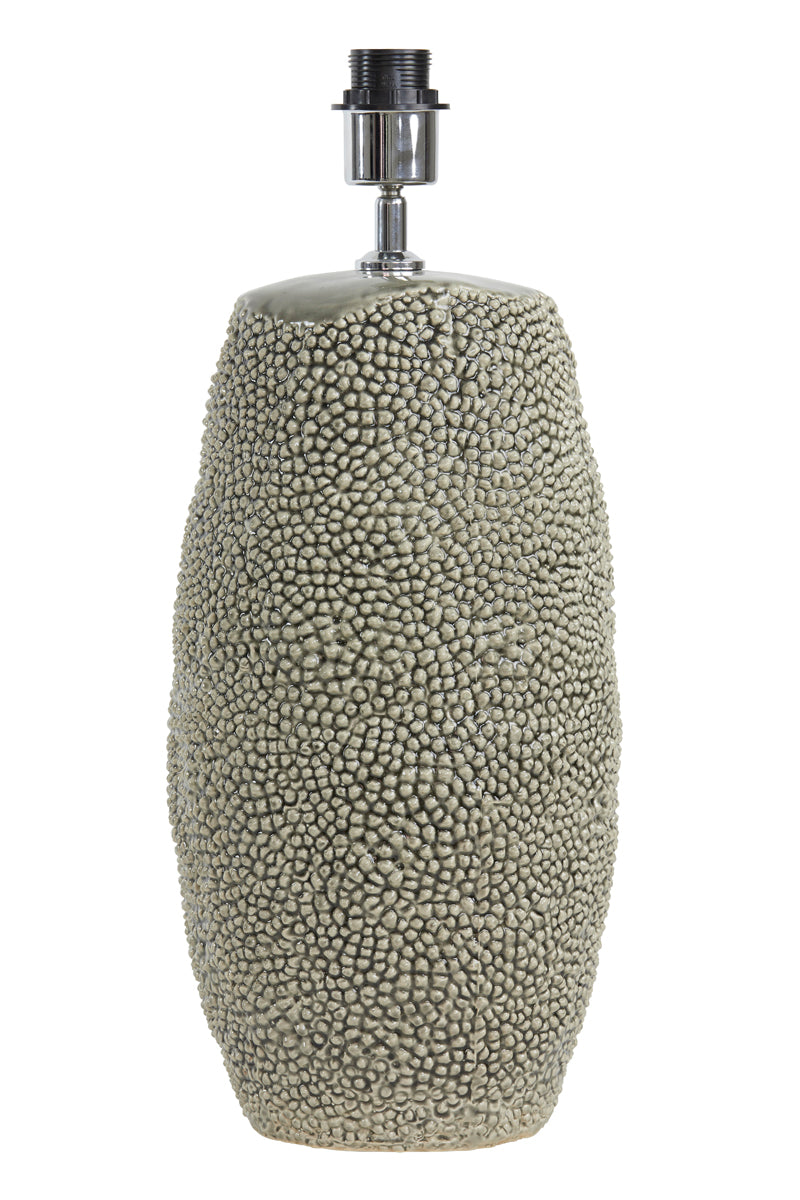 Lamp base 34,5x59 cm KYARA ceramics grey-brown