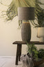 Lamp base 34,5x59 cm KYARA ceramics grey-brown