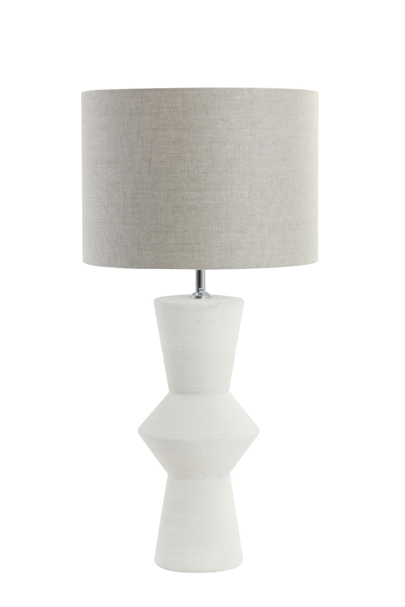 Lamp base 18,5x51 cm AYLA ceramics cream
